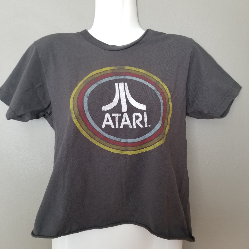 Atari S Graphic Gaming T-Shirt Gray